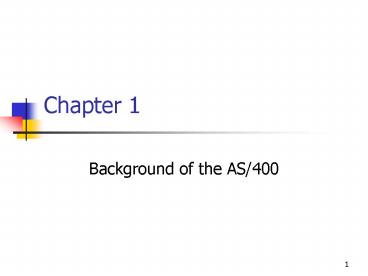 Background of the AS400 presentation | free to view
