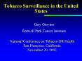 Tobacco Surveillance in the United States PowerPoint PPT Presentation