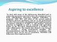 Aspiring to excellence PowerPoint PPT Presentation