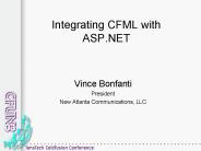 Integrating CFML with ASP.NET
