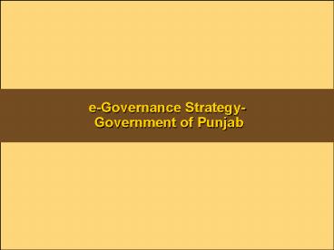 National Seminar on eGovernance