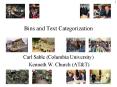 Bins and Text Categorization PowerPoint PPT Presentation