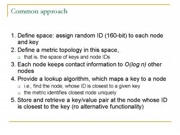 PPT – Common approach PowerPoint presentation | free to download - id ...