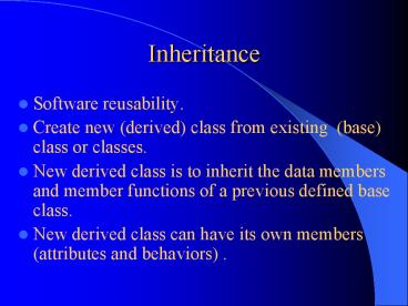 Inheritance