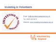 Investing in Volunteers PowerPoint PPT Presentation