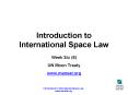 Introduction to International Space Law PowerPoint PPT Presentation