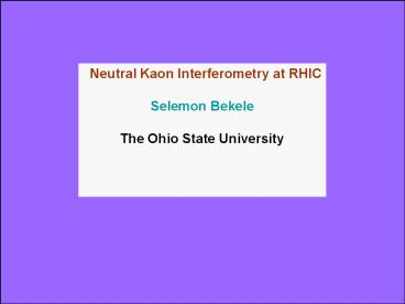 Charged Kaon Correlations