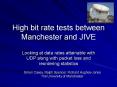High bit rate tests between Manchester and JIVE PowerPoint PPT Presentation