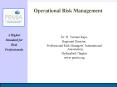 Operational Risk Management PowerPoint PPT Presentation