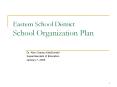 Eastern School District School Organization Plan PowerPoint PPT Presentation