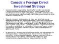 Canadas Foreign Direct Investment Strategy PowerPoint PPT Presentation