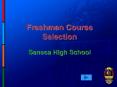Freshman Course Selection PowerPoint PPT Presentation
