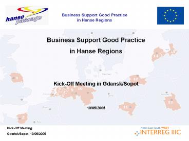 Business Support Good Practice in Hanse Regions