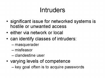 Intruders