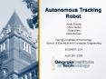 Autonomous Tracking Robot PowerPoint PPT Presentation