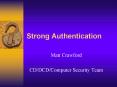 Strong Authentication PowerPoint PPT Presentation