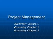 Project Management