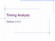 Timing Analysis