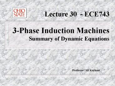 Lecture 30 ECE743
