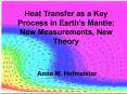 Heat Transfer as a Key Process in Earths Mantle: New Measurements, New Theory PowerPoint PPT Presentation