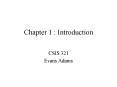 Chapter 1 : Introduction PowerPoint PPT Presentation
