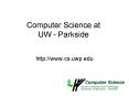 Computer Science at UW Parkside PowerPoint PPT Presentation