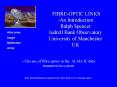 FIBREOPTIC LINKS An Introduction Ralph Spencer Jodrell Bank Observatory University of Manchester UK PowerPoint PPT Presentation