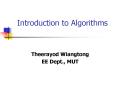 Introduction to Algorithms PowerPoint PPT Presentation