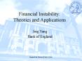 Financial Instability: Theories and Applications PowerPoint PPT Presentation