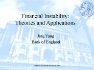 Financial Instability: Theories and Applications