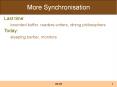 More Synchronisation PowerPoint PPT Presentation