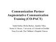 Communication Partner Augmentative Communication Training COPACT PowerPoint PPT Presentation