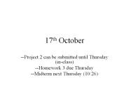 17th October