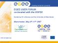 EGEE USER FORUM colocated with the OGF20 Hosted by UK eScience and the University of Manchester Manc PowerPoint PPT Presentation