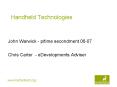 Handheld Technologies PowerPoint PPT Presentation