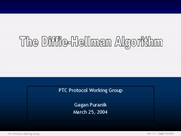 PTC Protocol Working Group