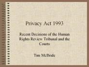 Privacy Act 1993