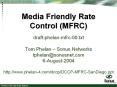 Media Friendly Rate Control (MFRC) PowerPoint PPT Presentation