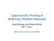 Opportunistic Routing in Multi-hop Wireless Networks