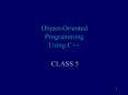 ObjectOriented Programming Using C PowerPoint PPT Presentation
