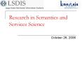 Research in Semantics and Services Science PowerPoint PPT Presentation