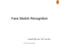 Face Sketch Recognition PowerPoint PPT Presentation