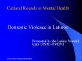 Cultural Rounds in Mental Health PowerPoint PPT Presentation