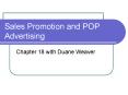 Sales Promotion and POP Advertising PowerPoint PPT Presentation