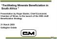 Beneficiation and Job Creation in the South African Diamond Industry A Mining Industry Perspective o PowerPoint PPT Presentation