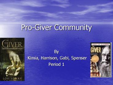 ProGiver Community