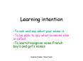 Learning intention PowerPoint PPT Presentation