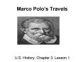 Marco Polos Travels PowerPoint PPT Presentation