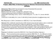 UWB Channel Model for Indoor Residential Environment