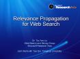 Relevance Propagation for Web Search PowerPoint PPT Presentation